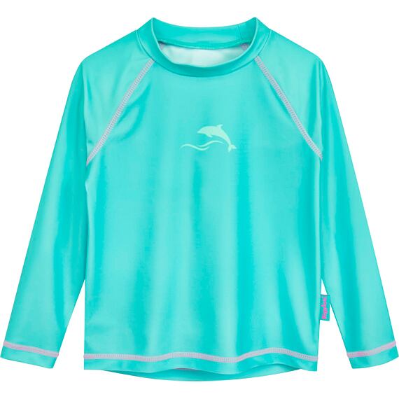 Dětské UV tričko Playshoes Batik turquoise - dlouhý rukáv