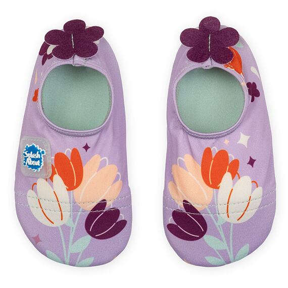 Dětské barefoot boty do vody Splash About Lilac Spring
