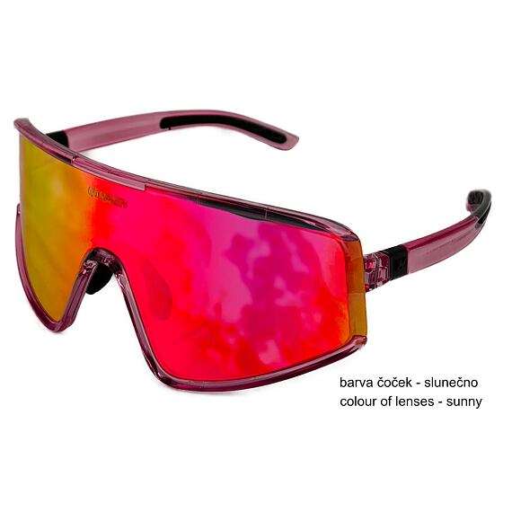 Sluneční brýle Haven Vibe Photo pink transparent - pro dospělé