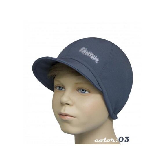 Dětská softshellová čepice Fantom bekovka šedá