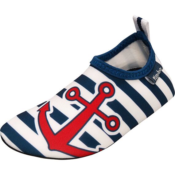 Dětské barefoot boty do vody Playshoes Námořnický pruh