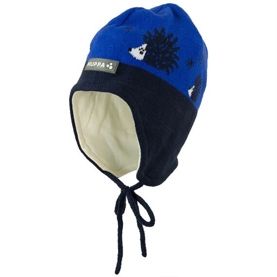 Dětská pletená čepice Huppa Karro 1 blue/navy