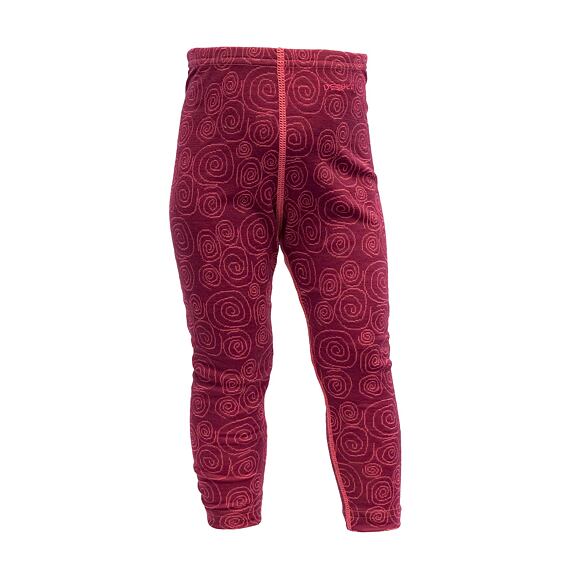 Dětské funkční kalhoty s merinem Devold Duo active baby beetroot
