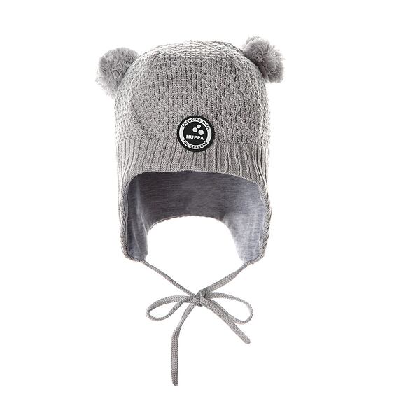 Dětská zimní pletená čepice Huppa Mila light gray