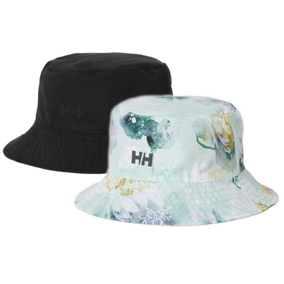 Letní oboustranný klobouk Helly Hansen bucket hat - ebony/jad