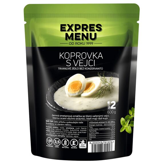 Koprovka s vejci Expres menu 2 porce