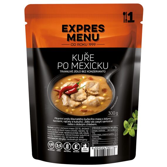 Kuře po mexicku Expres menu 1 porce