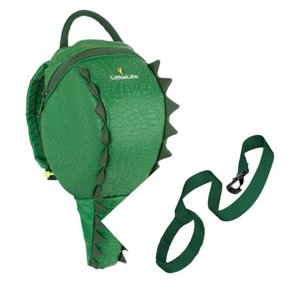Dětský batoh s bezpečnostním vodítkem LittleLife Crocodile 2 l