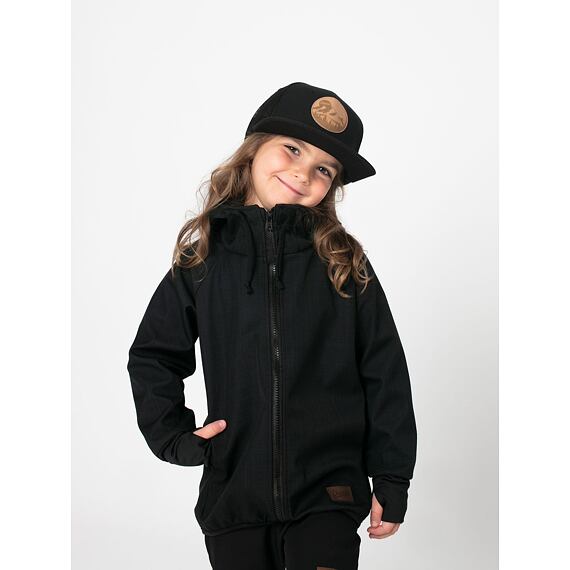 Dětská softshellová bunda Drexiss s fleecem black