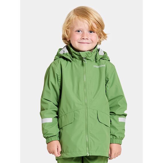 Dětská nepromokavá bunda Didriksons Norma algae green - ROSTOUCÍ