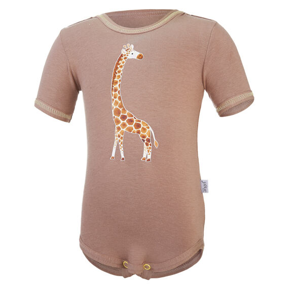 Dětské UV body Little Angel Outlast® tenké KR žirafa - oříškové