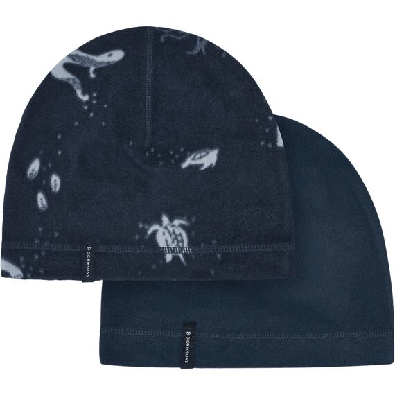 Dětská fleecová čepice Didriksons Monte beanie navy 2 pack