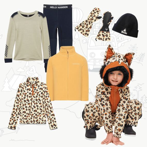 Dětský zimní outfit WeeDo Cheetahdo