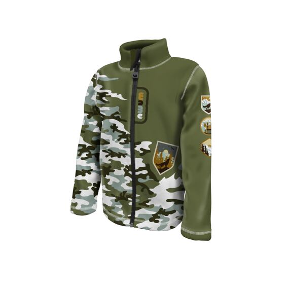 Dětská fleecová mikina Wamu Maskáč - khaki