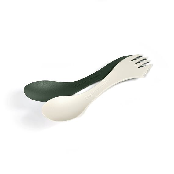 Velký cestovní příbor Light my fire Swedish Spork medium 2-pack sagegreen/cream