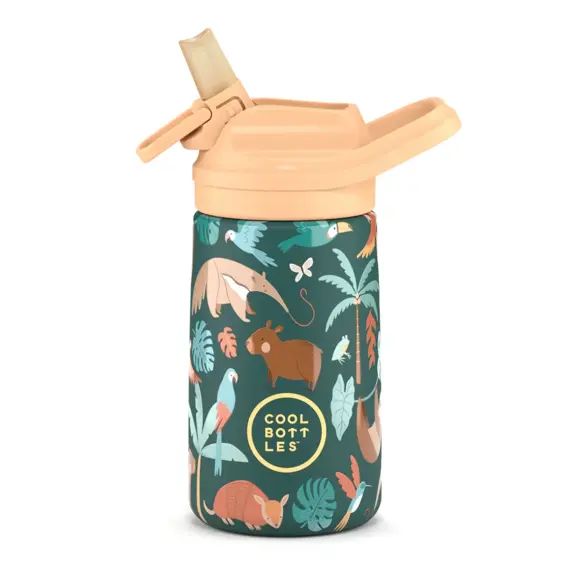 Dětská nerezová termoláhev Cool Bottles 3D Kiddie Rainforest Refuge 350 ml