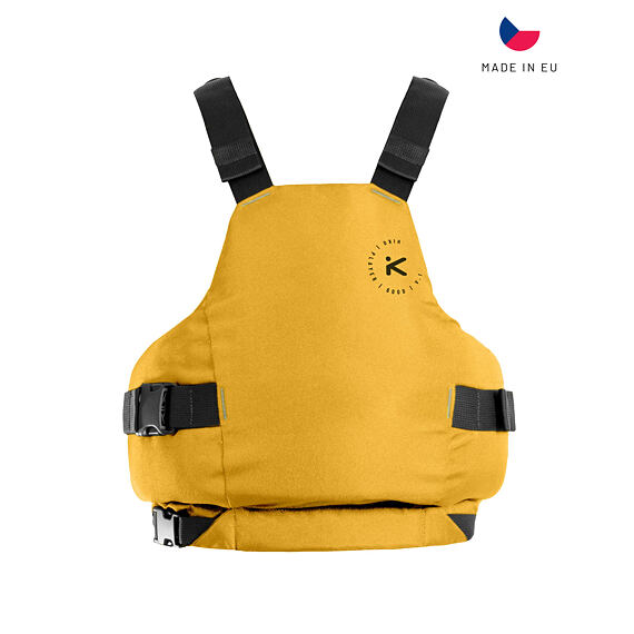 Lehká vodácká vesta pro začátečníky i zkušené Hiko Player PFD mustard yellow