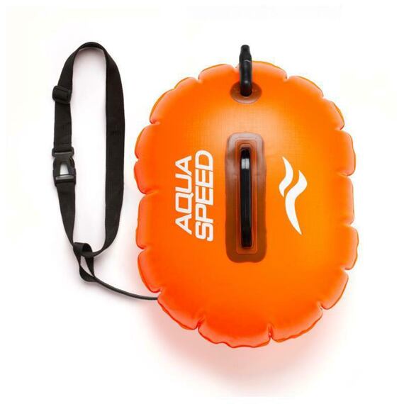 Plavecká bójka Aqua Speed Swim Buoy - oranžová 42,5x35 cm