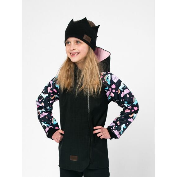 Dětský softshellový kabát Drexiss Moon Unicorns