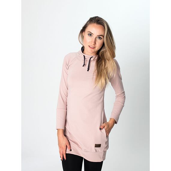 Dámské mikinošaty Drexiss old pink