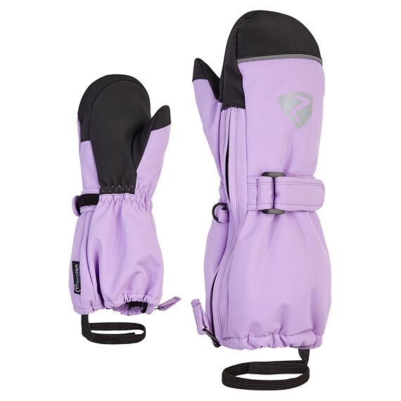 Dětské zimní rukavice Ziener Lanup AS AW sweet lilac - celorozepínací palčáky