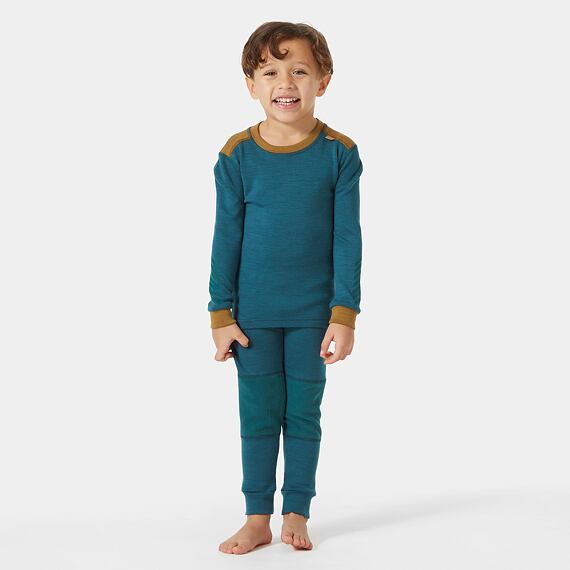 Dětské termoprádlo Helly Hansen K Lifa Merino set - dark creek