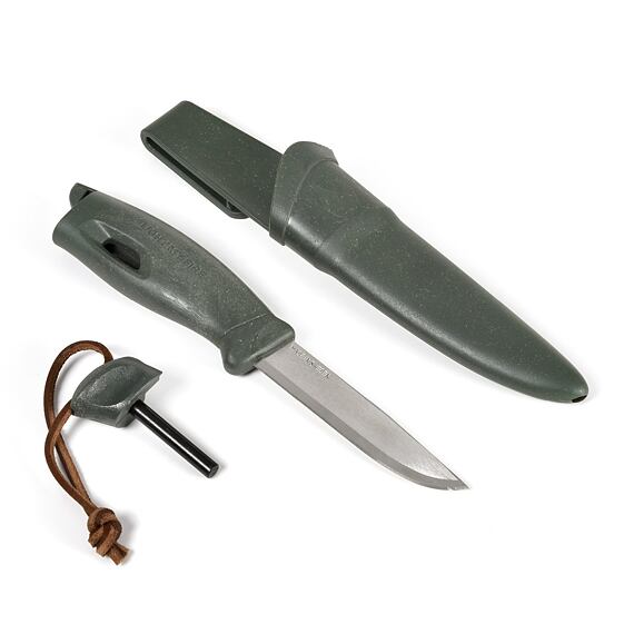 Outdoorový nůž s křesadlem Light my fire Swedish FireKnife 2in1 sagegreen