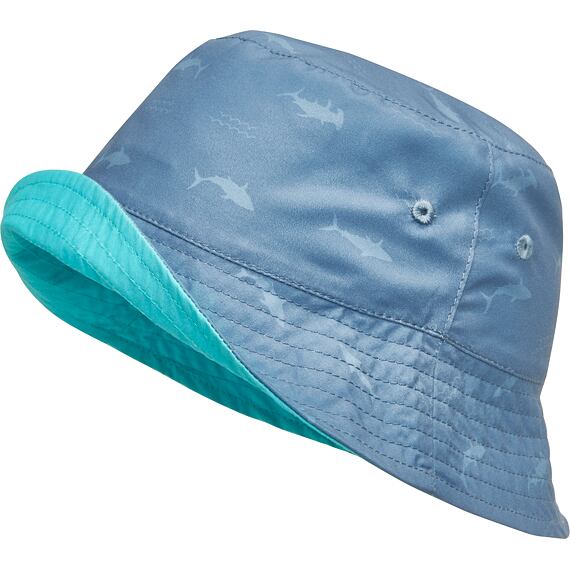 Dětský UV klobouk Playshoes Shark oboustranný - turquoise