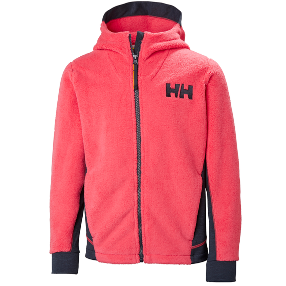 Dětská fleecová bunda Helly Hansen Jr Chill FZ Hoodie - goji berry