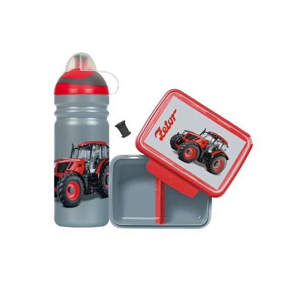 SET ZDRAVÁ LAHEV A ZDRAVÁ SVÁČA svačinový box a lahev 0,7l Zetor