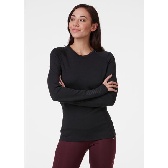 Dámské funkční tričko s merinem Helly Hansen Lifa Merino Midweight - black