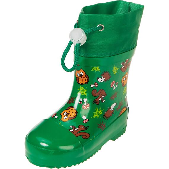 Dětské holínky Playshoes nízké zateplené - Lesní zvířátka