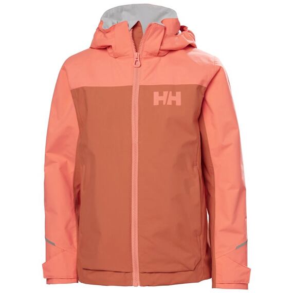 Juniorská nepromokavá bunda Helly Hansen JR Sogndal jacket terracotta