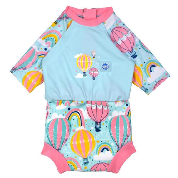 Dětské plavky/kostýmek Splash About Happy Nappy 3/4 rukáv Sunsuit Up & Away