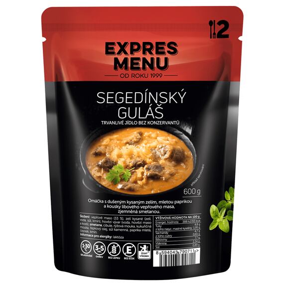 Segedínský guláš Expres menu 2 porce