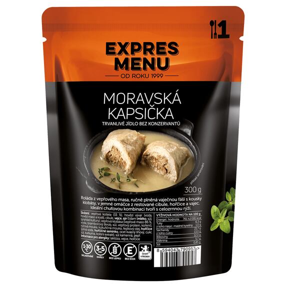 Moravská kapsička Expres menu 1 porce