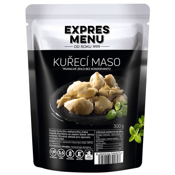 Kuřecí maso ve vlastní šťávě Expres menu 3 porce