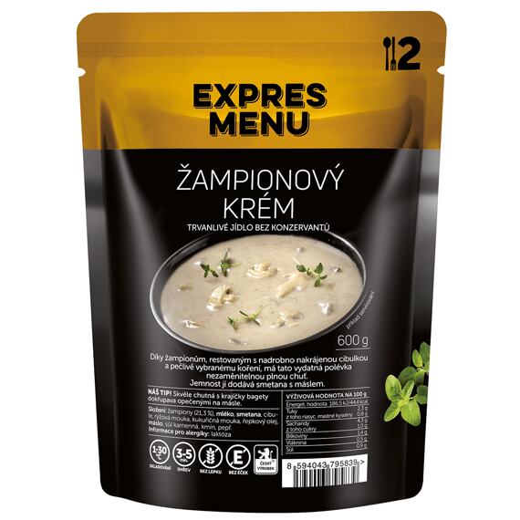 Žampionový krém Expres menu 2 porce