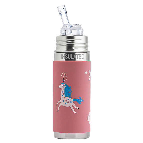 Nerezová termo lahev s brčkem Pura 260 ml Unicorn