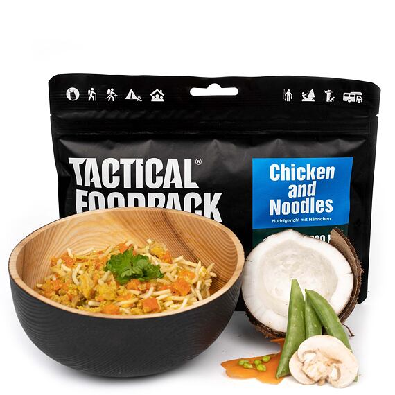 Nudle s kuřecím masem Tactical Foodpack lyofilizované - 140g