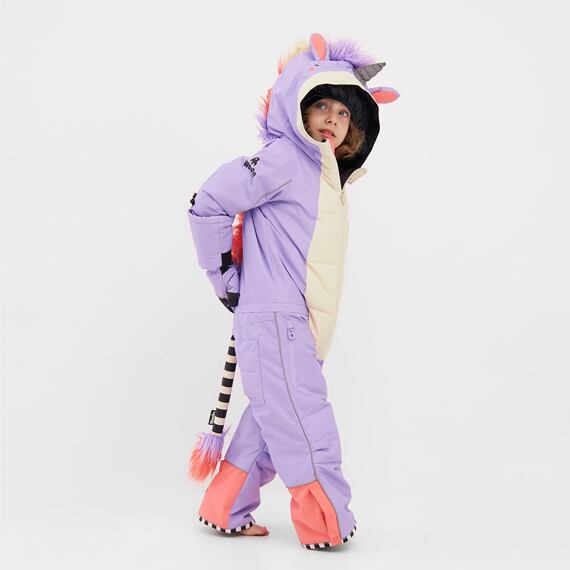 Dětská zimní rostoucí kombinéza WeeDo Unido Lila Unicorn