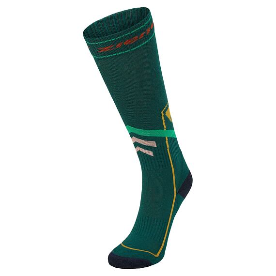 Funkční podkolenky na lyže s merinem Ziener deep green