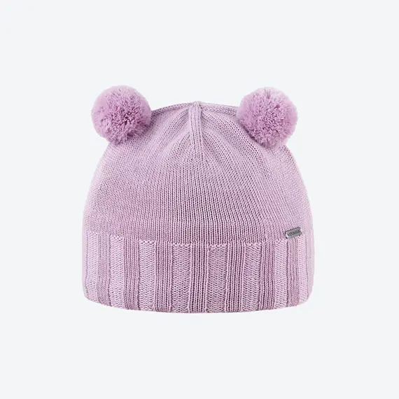 Dětská pletená merino čepice Kama B102 růžová