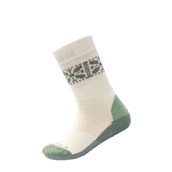Dětské funkční ponožky s merinem Devold Multi Medium Kid Sock s protiskluzem raw white