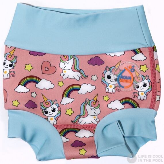 Dětské plenkové plavky AquaKiddo Swim Nappy Unicorn