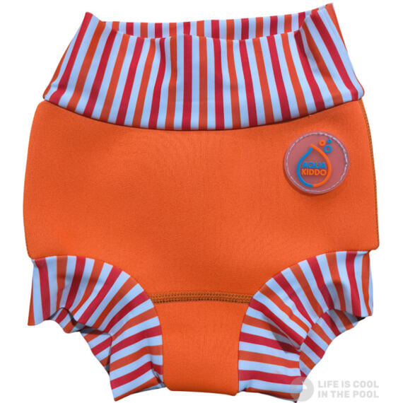 Dětské plenkové plavky AquaKiddo Swim Nappy neon orange