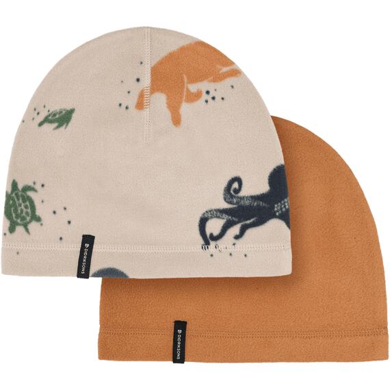 Dětská fleecová čepice Didriksons Monte beanie almond tree 2 pack