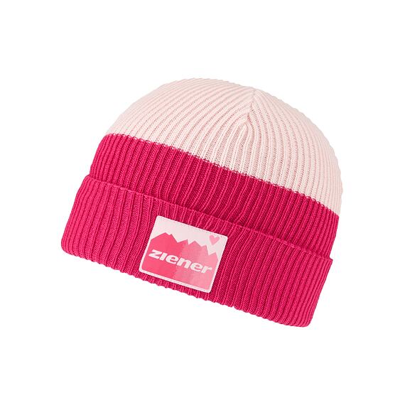 Dětská zimní čepice Ziener Ikadello Jr - shell pink
