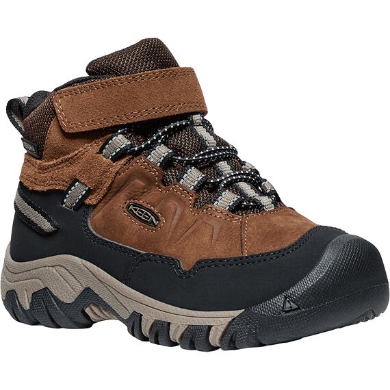 Dětské boty KEEN Targhee IV Mid WP - bison/brindle