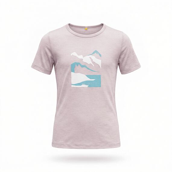 Dětské funkční tričko s merinem Devold Molnes Tee Orchid